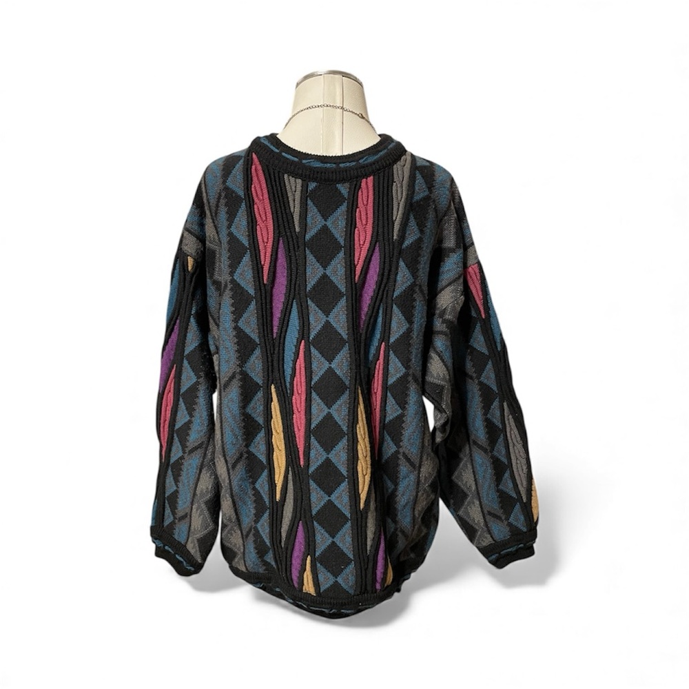 Carlo Alberto Australia Wool Coogi Style Sweater Size M